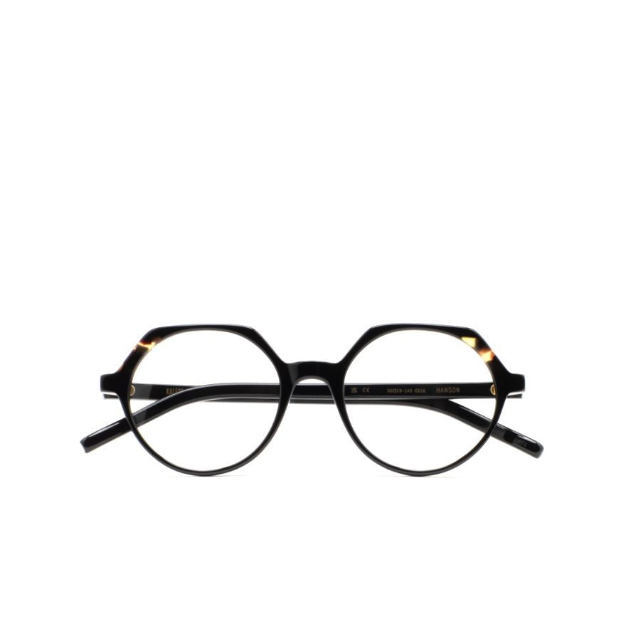Kaleos Hanson Geometric Frame Eyeglasses With Tortoiseshell Accents