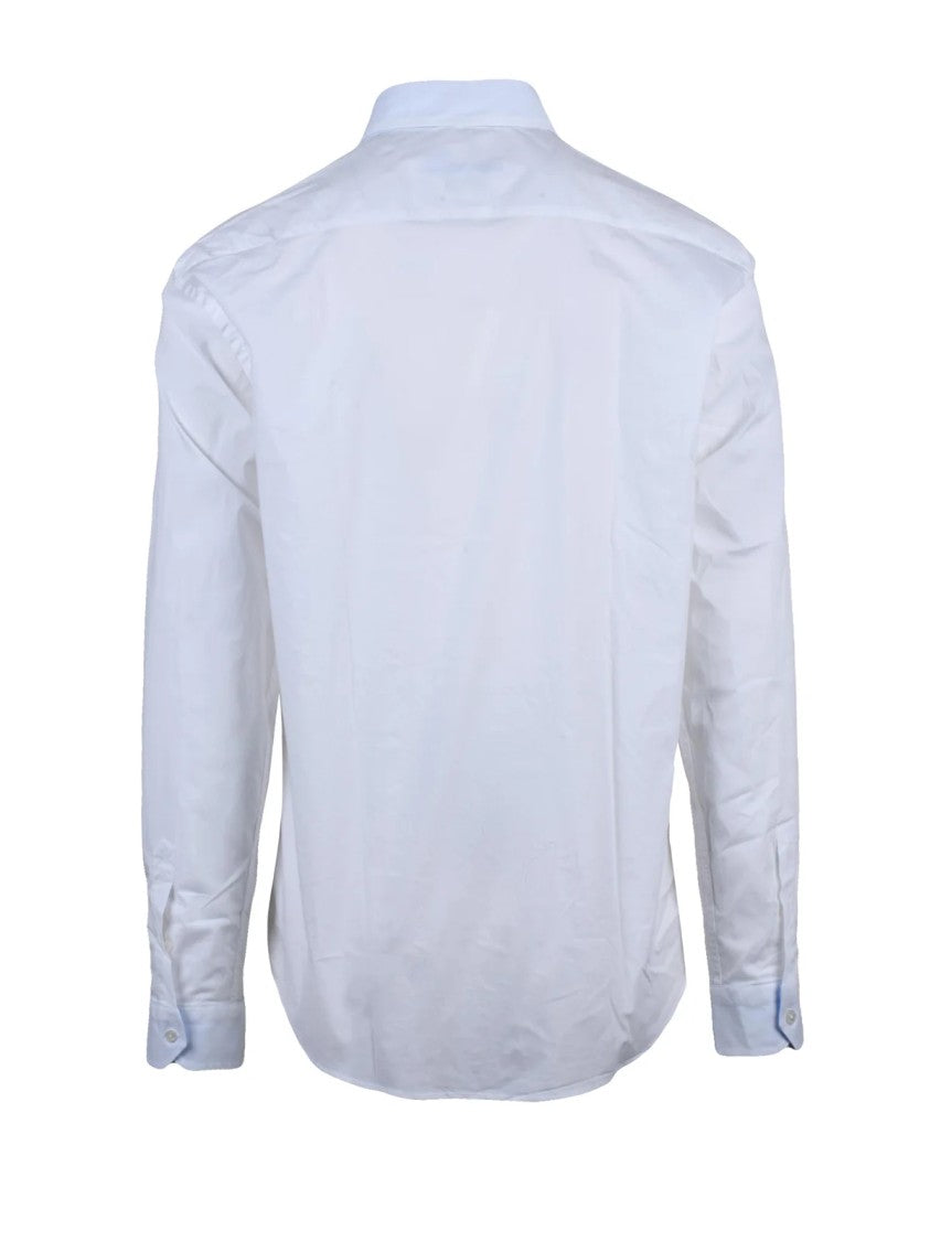 Harmont&Blaine White Cotton Elastane Stretch Shirt