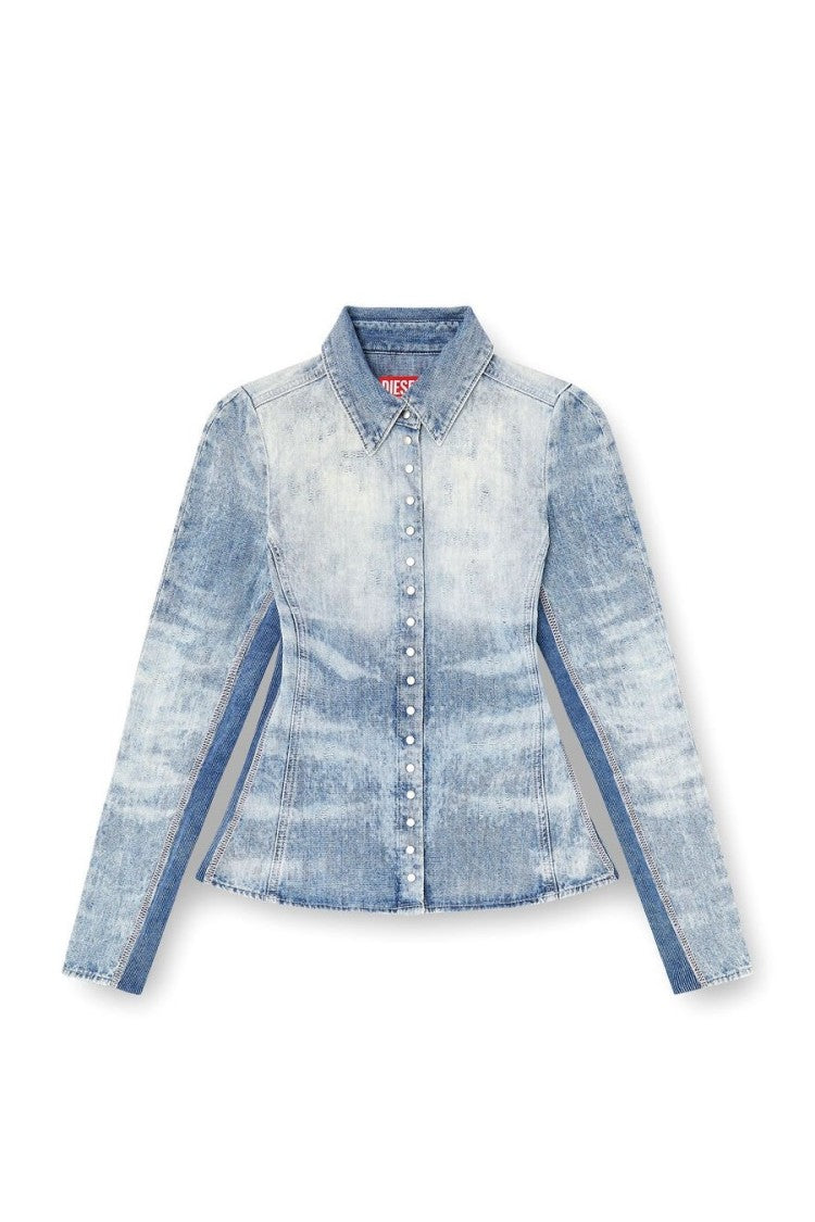 Diesel Blue Cotton Shirt