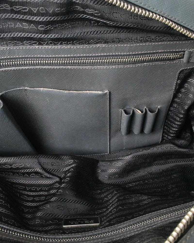 Prada Shopper Square Large Saffiano Grey