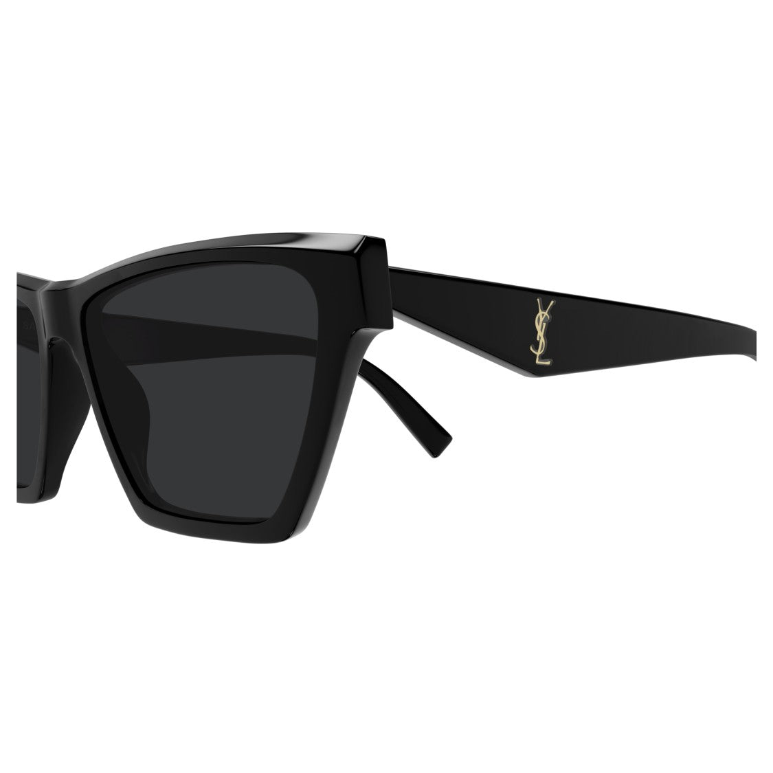 Saint Laurent Oversized Square Sunglasses In Glossy Black