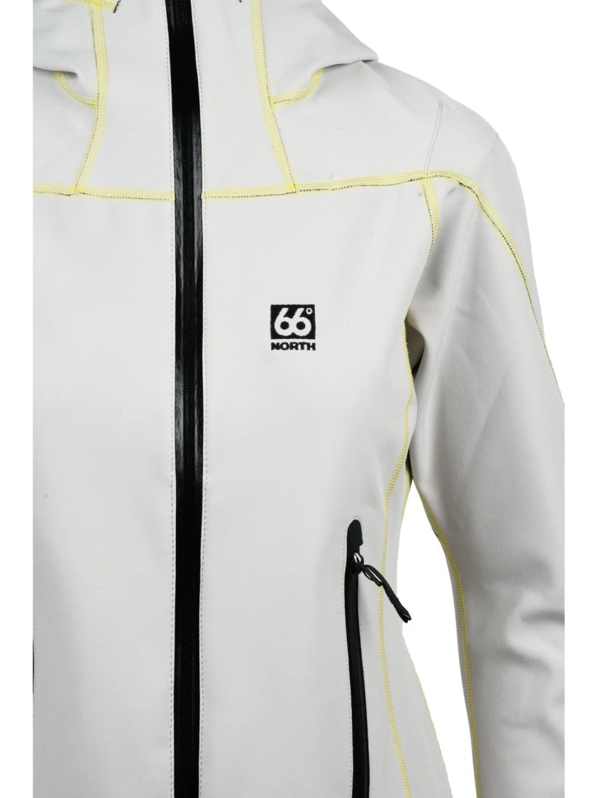 66 North Light Grey Polyester Technical Coat