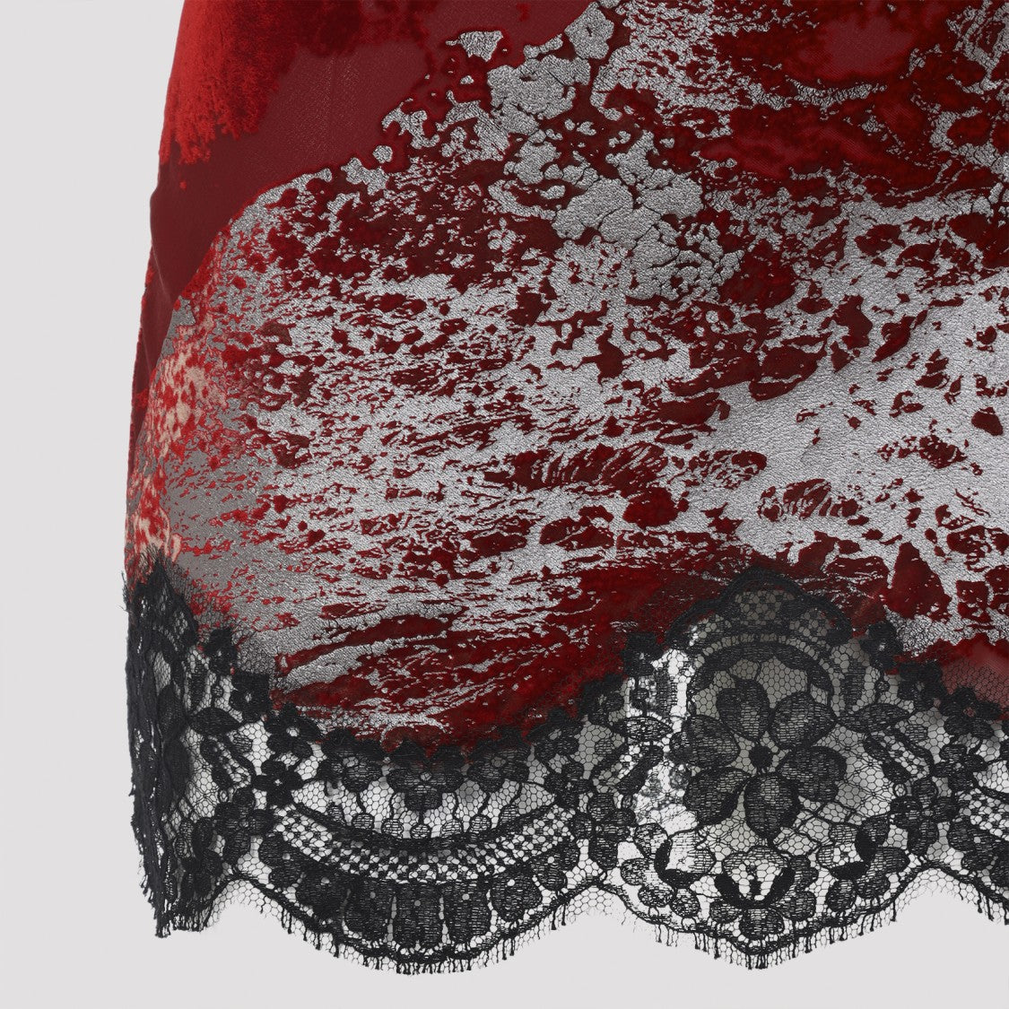 Roberto Cavalli Draped Dark Red Viscose Mini Dress