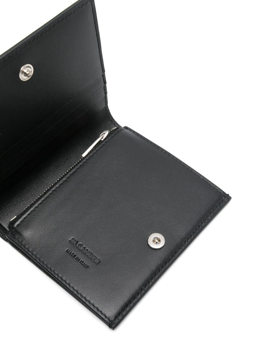 Jil Sander Black Smooth Matte Rectangular Wallet