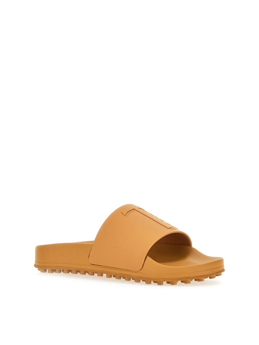 Tod's Monogram Logo Slides Sandals