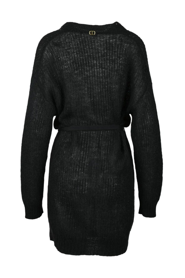 Twin-Set Knit Dress - Black