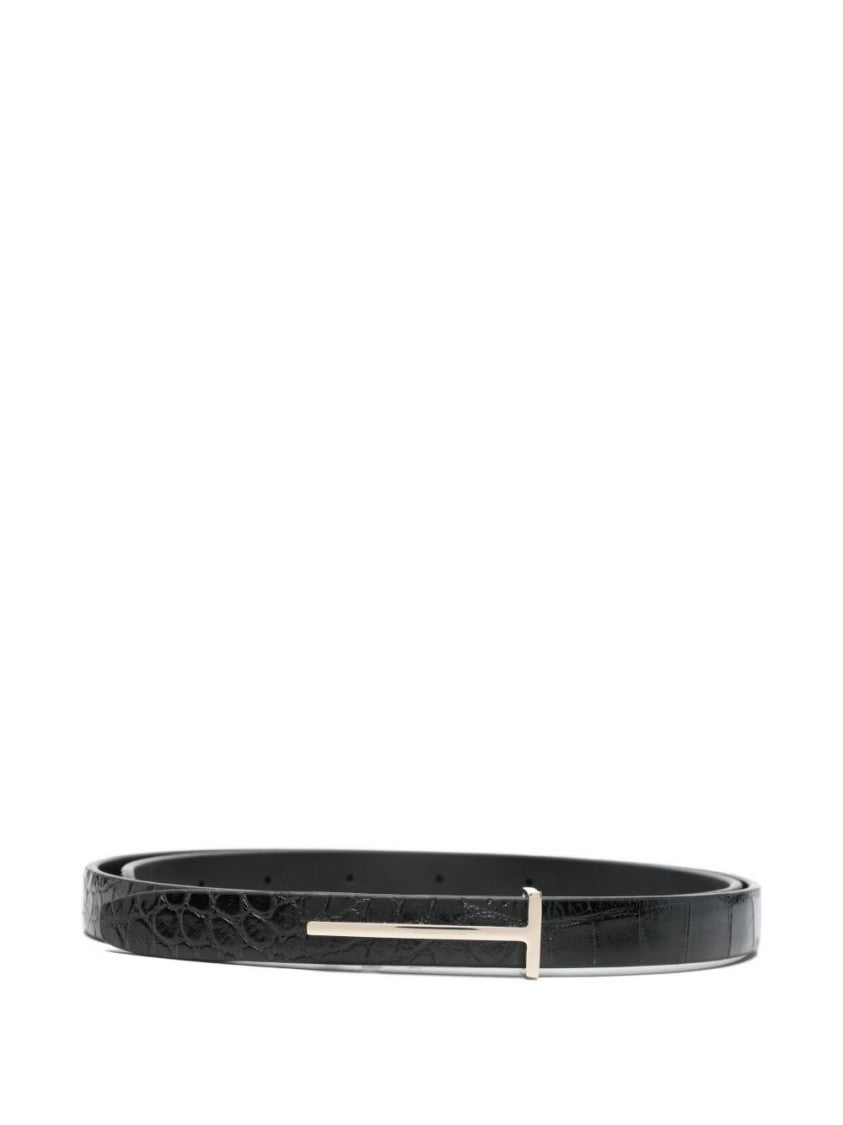 Tom Ford Textured Calfskin Leather Belt