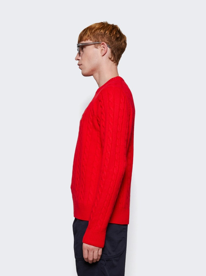 Fila+ F+ Cable Knit Crewneck Sweater