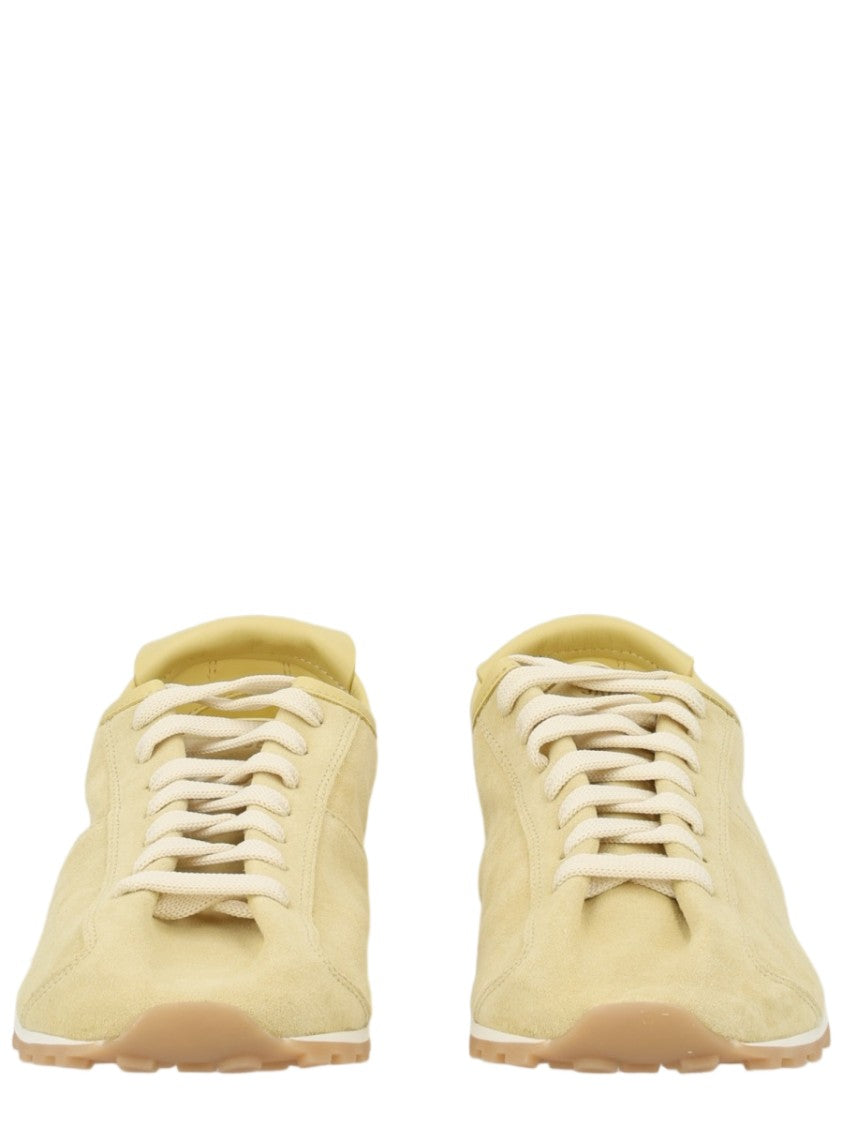 Jacquemus Yellow Monochromatic Leather Sneakers