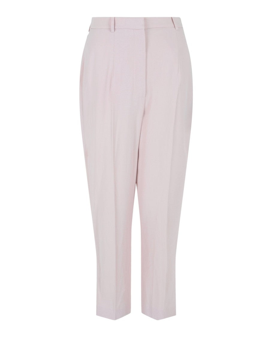 Alexander Mcqueen Straight Leg Trousers With Pleated Details
