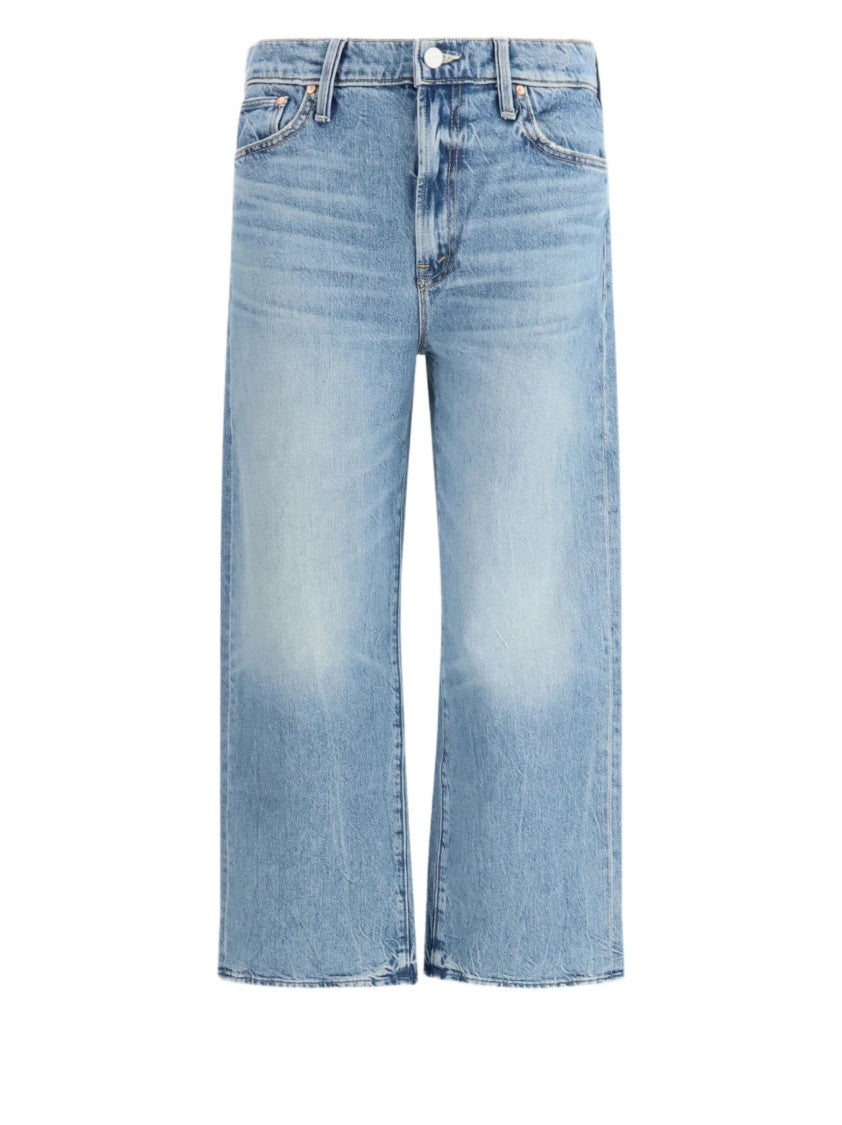 Mother Straight-Leg Cropped Jeans With Concealed Zip And Classic Design