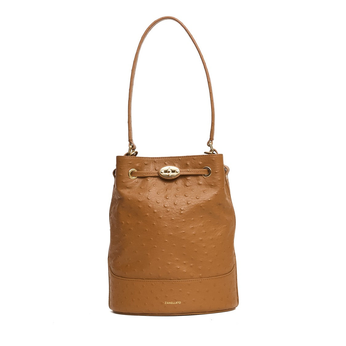 Zanellato Gold Pale Cactus Small Mondà Bucket Bag