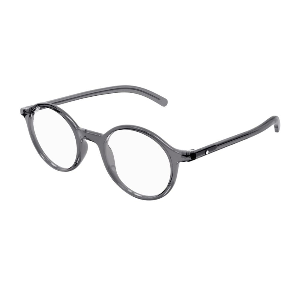 Montblanc Mb0350o Linea Snowcap Round Transparent Grey Acetate Optical Glasses