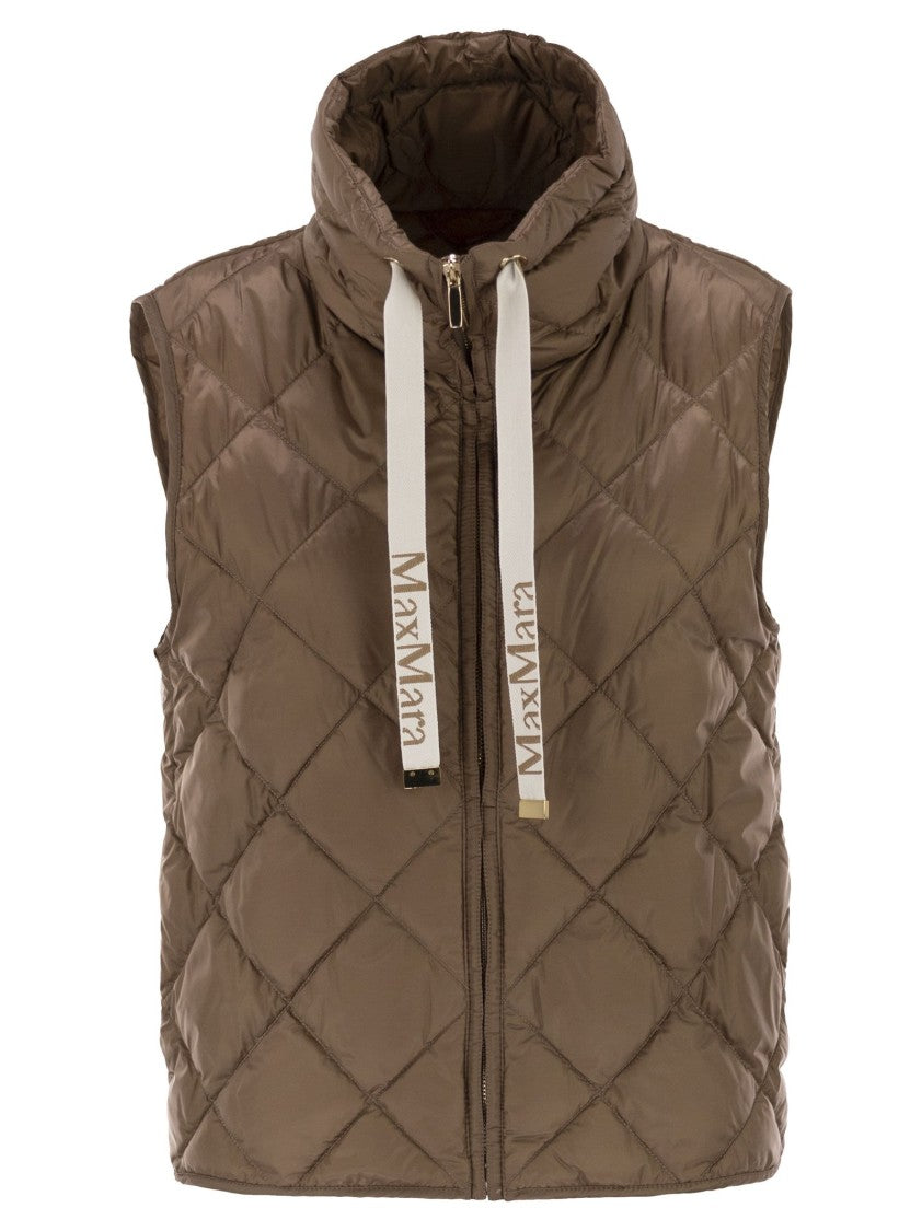 Max Mara Tegic - Drip-Proof Canvas Padded Waistcoat