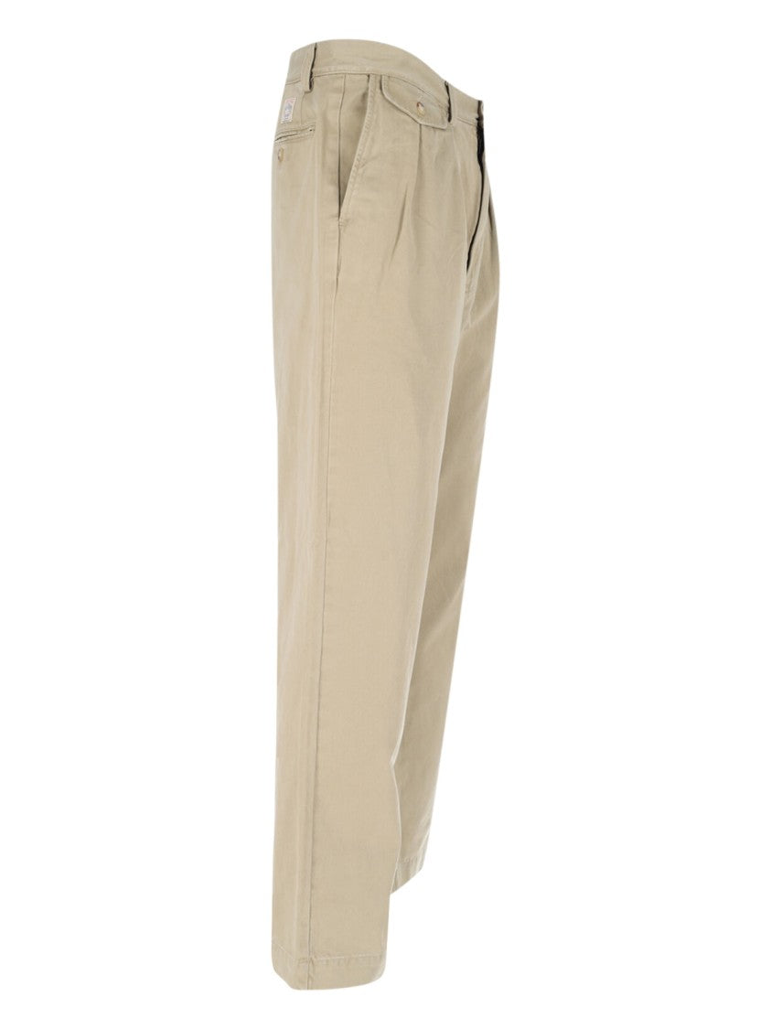 Polo Ralph Lauren Green Straight-Leg Matte Finish Trousers