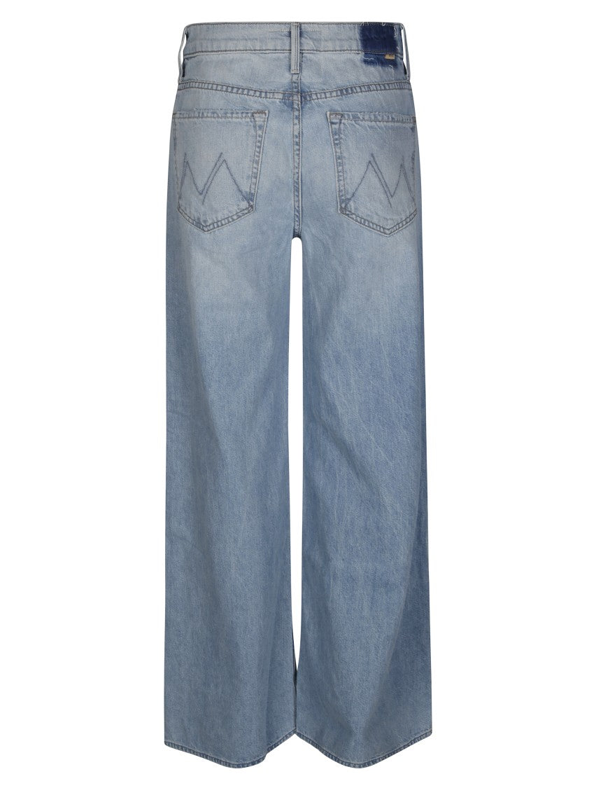 Mother Wide-Leg Jeans In Light Blue Wash