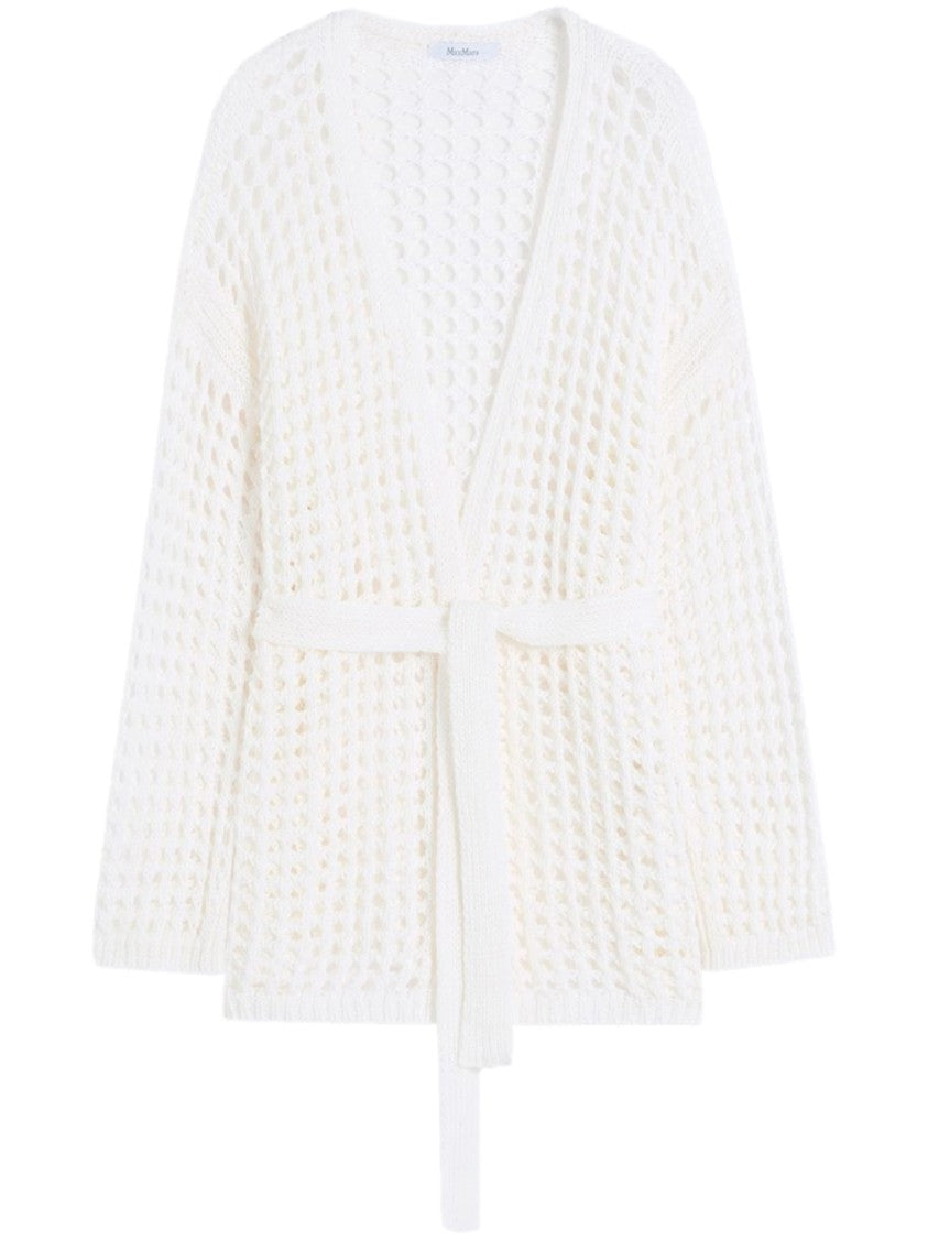Max Mara Mxpgelo Open-Weave Knitted Cardigan