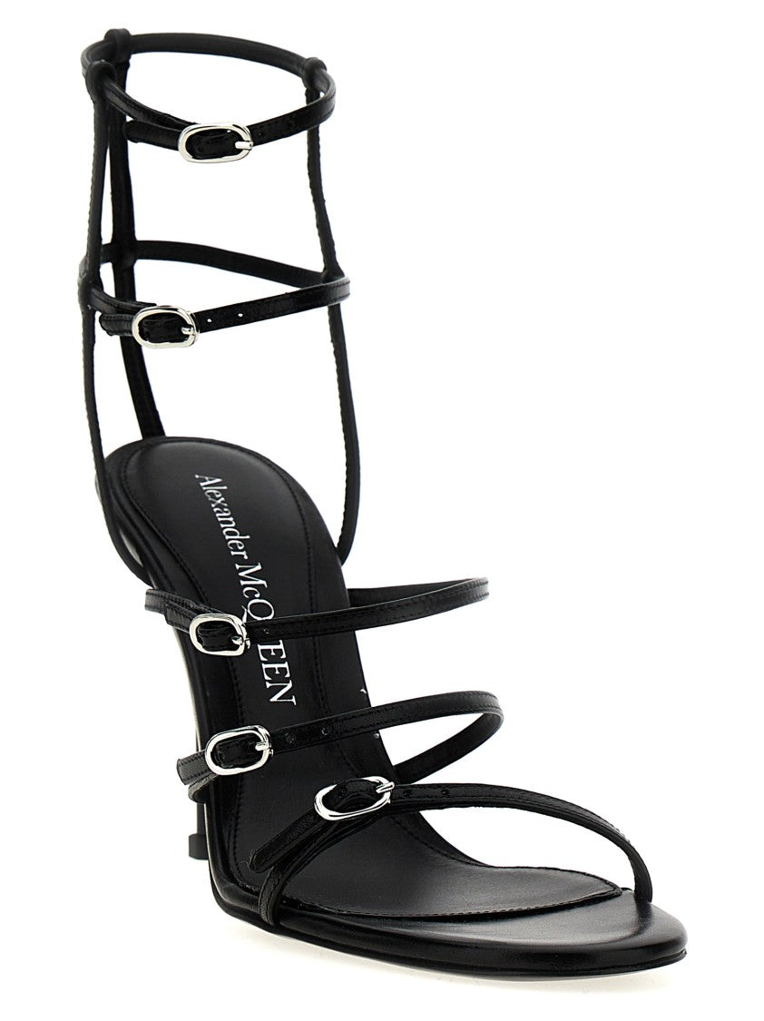 Mcqueen Strap Leather Sandals
