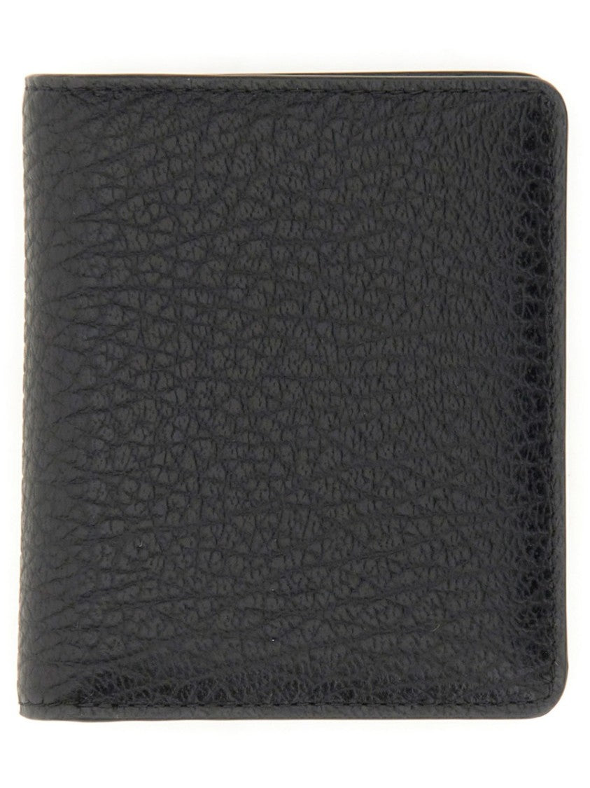 Maison Margiela Compact Bifold Textured Leather Wallet