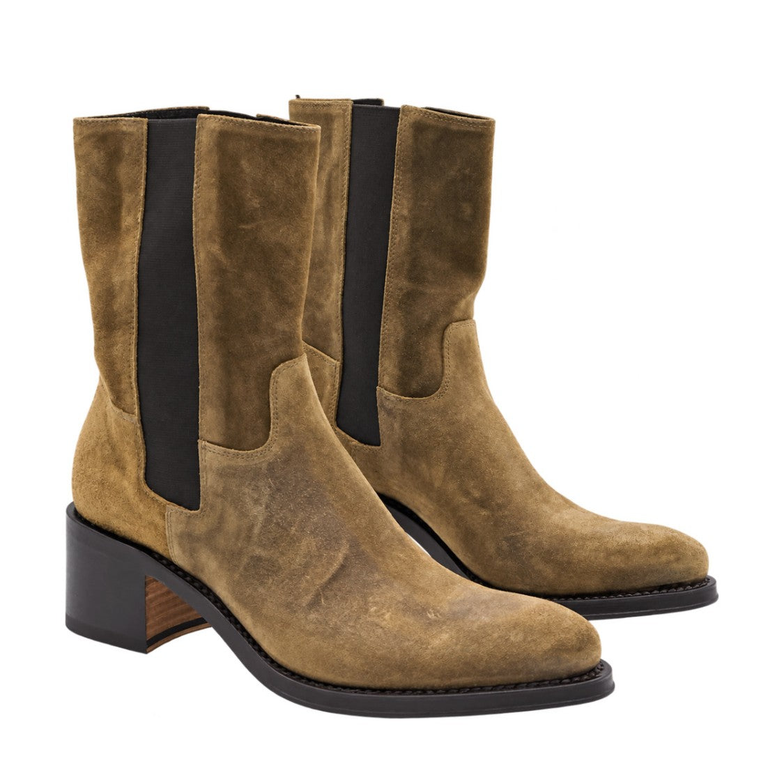 Premiata Distressed Suede Mid-Calf Boots