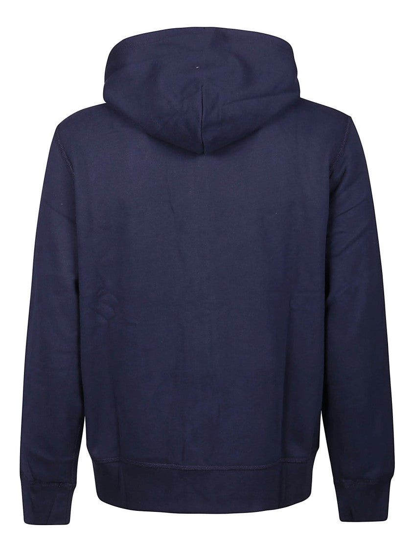 Polo Ralph Lauren Deep Blue Full-Zip Hoodie With Embroidered Logo