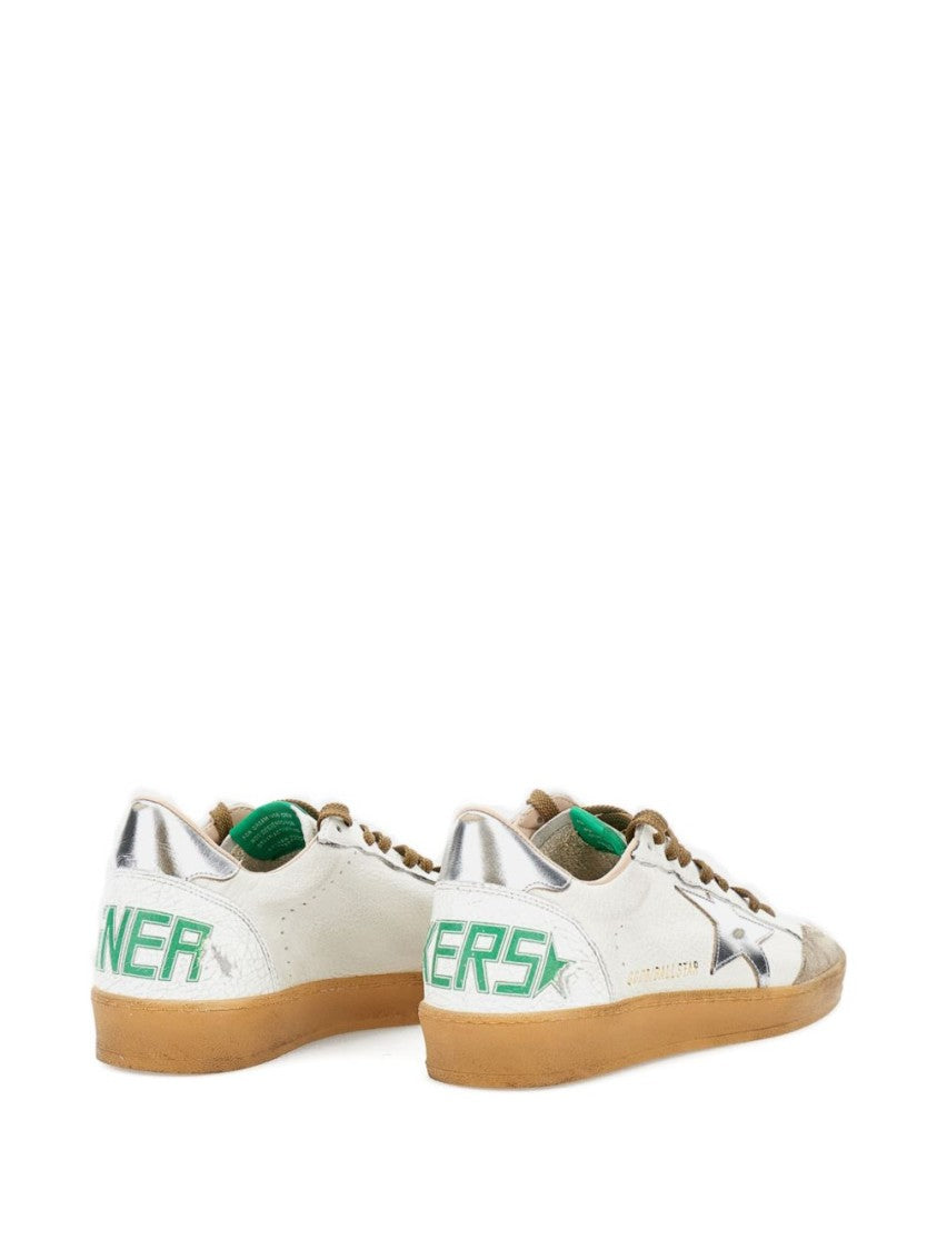 Golden Goose Low-Top Sneakers With Silver Star Accents
