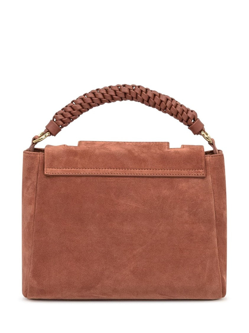 Claudio Orciani Structured Calf Leather Tote Bag With Top Handle