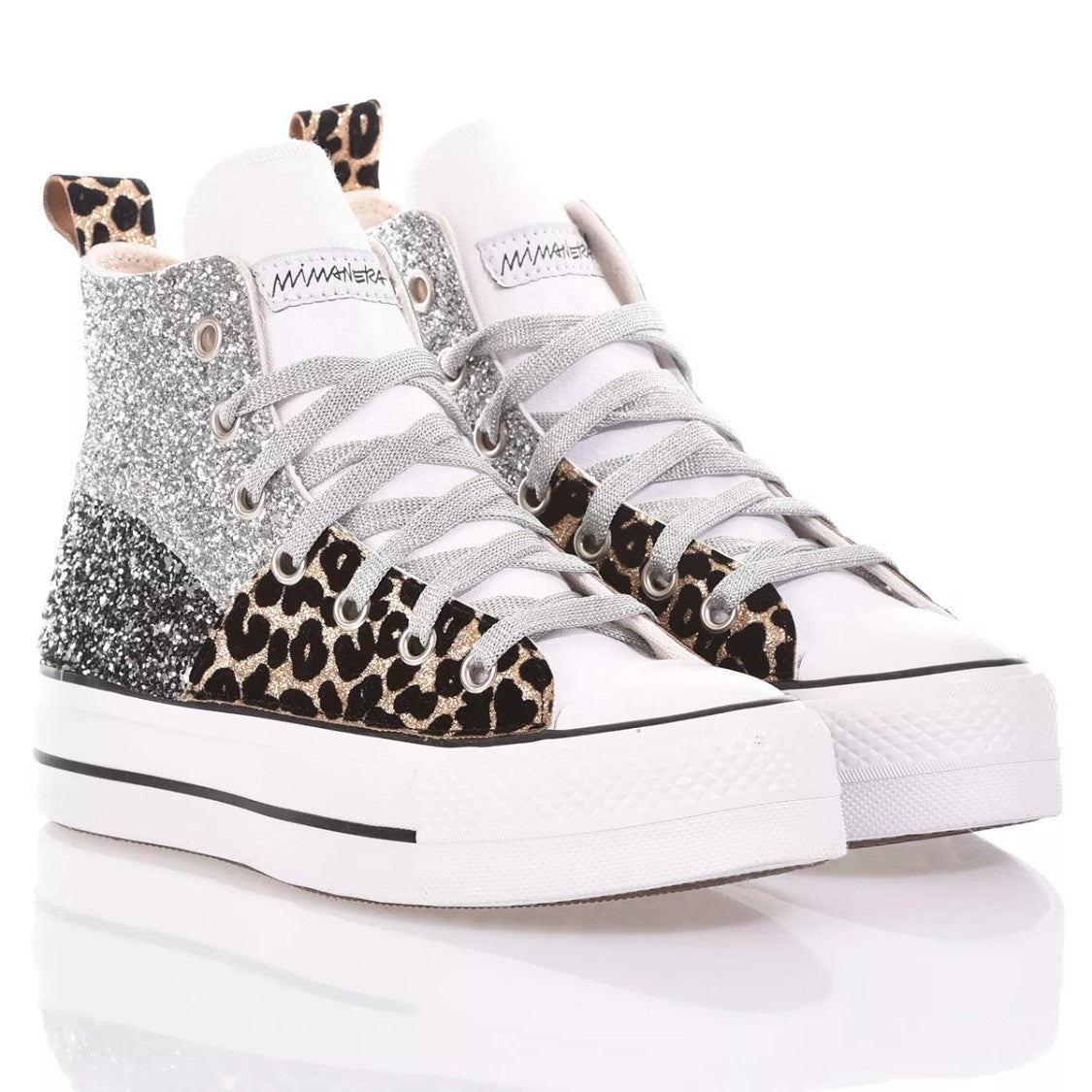 Converse Platform Silver, White, Black