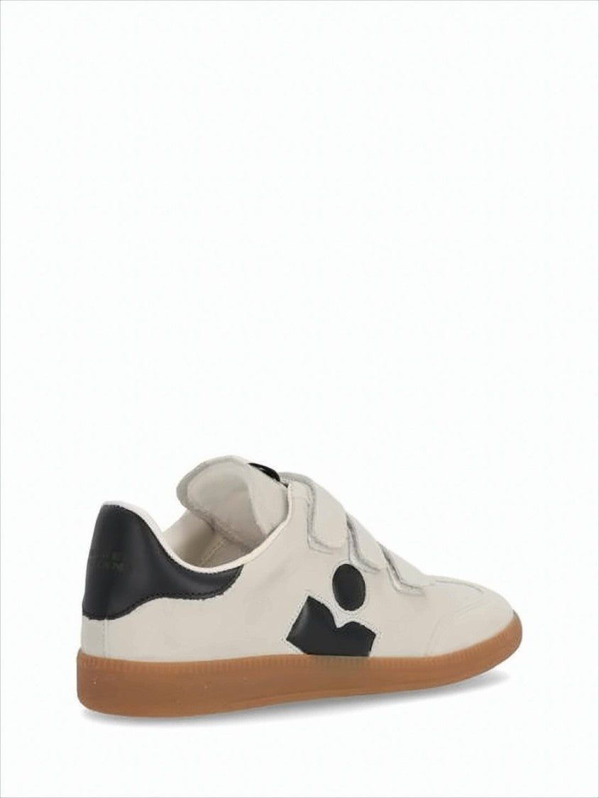 Isabel Marant Suede Low-Top Sneakers With Velcro Straps