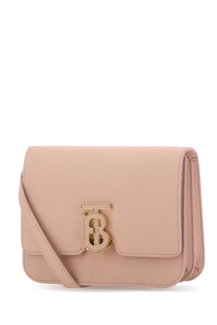 Burberry Pink Leather Small Tb Crossbody Bag