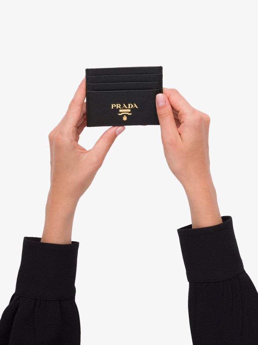 Prada Compact Front Logo Cardholder