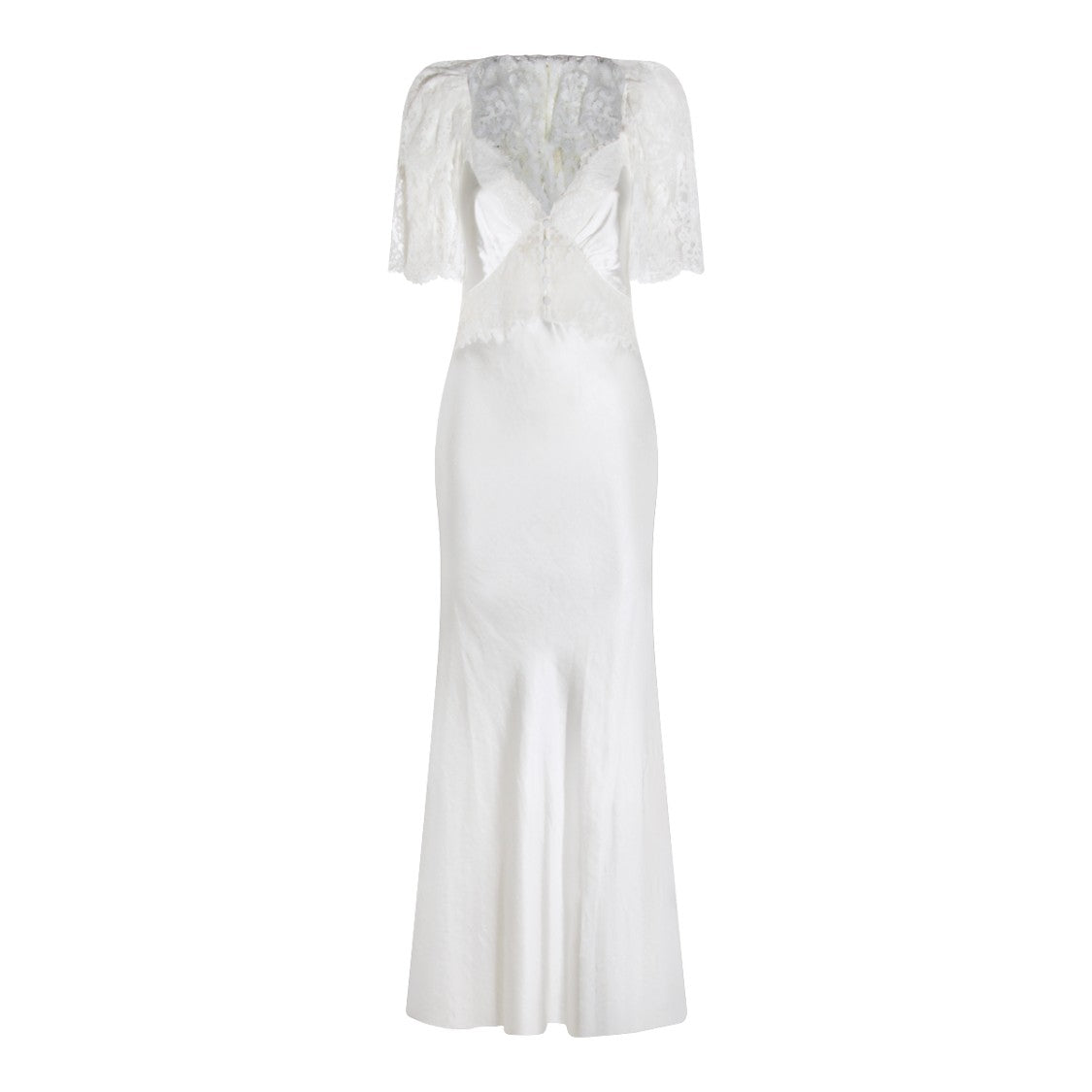 Self-Portrait White Lace Maxi Dress