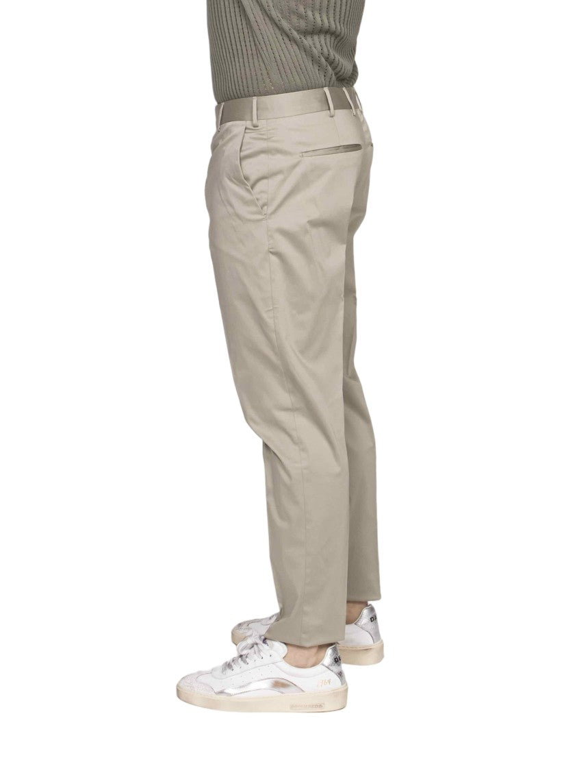 Pt Torino Rebel Neutral Tapered Straight-Leg Pants