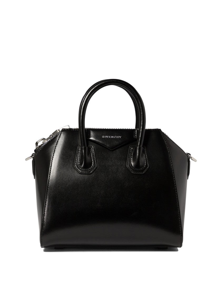 Givenchy Structured Black Handbag With Polished Finish