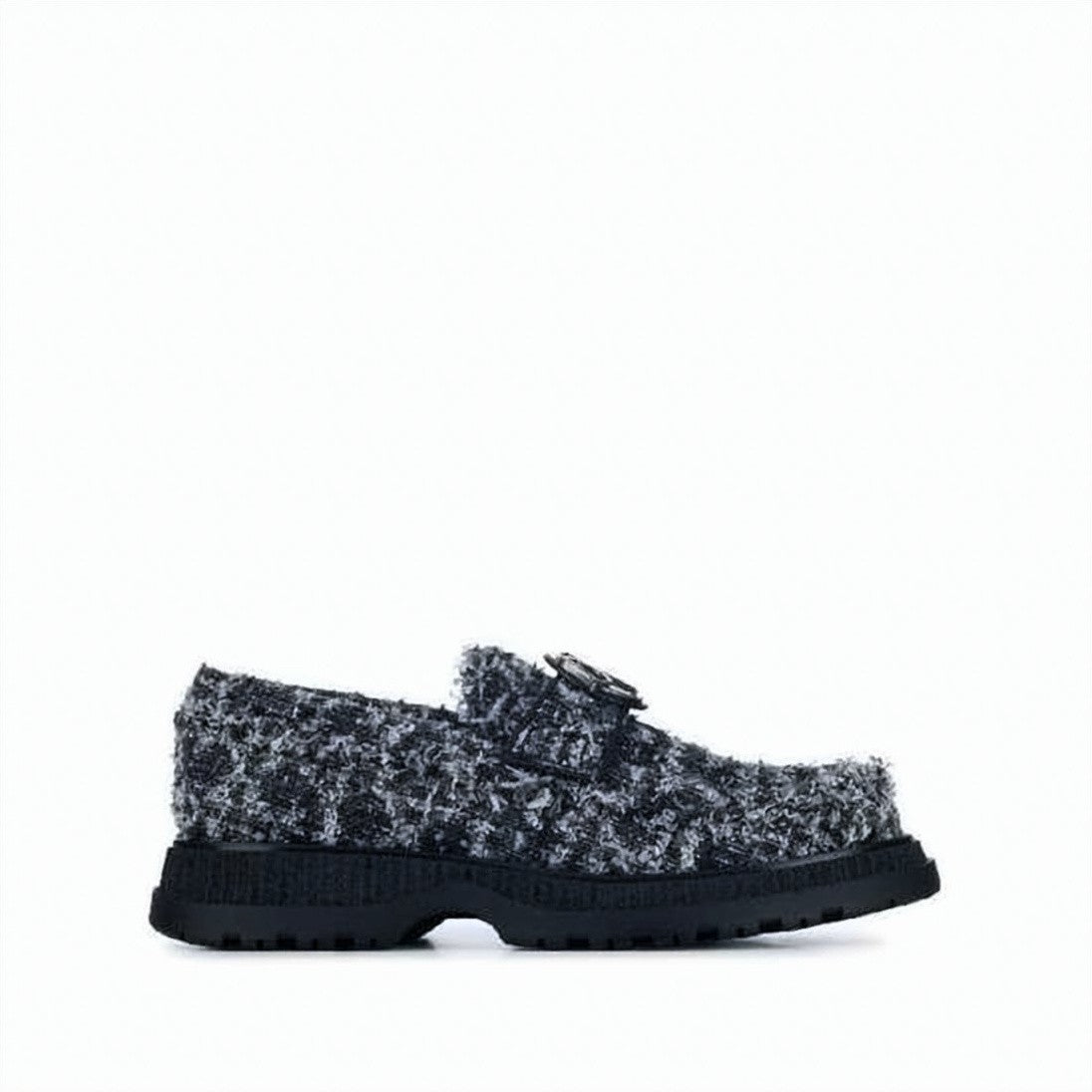 Dior Textured Cotton Loafers With Chunky Rubber Sole