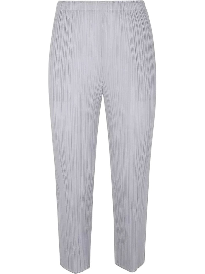 Pleats Please Pleated Texture Straight Pants With High Waist