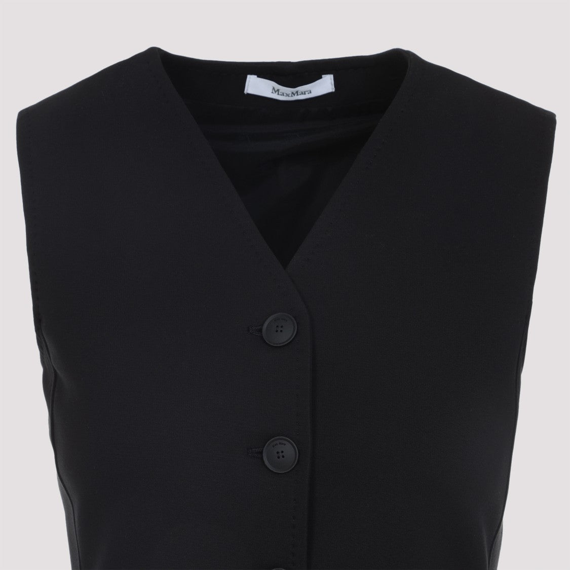 Max Mara Fornovo Black Viscose Gilet