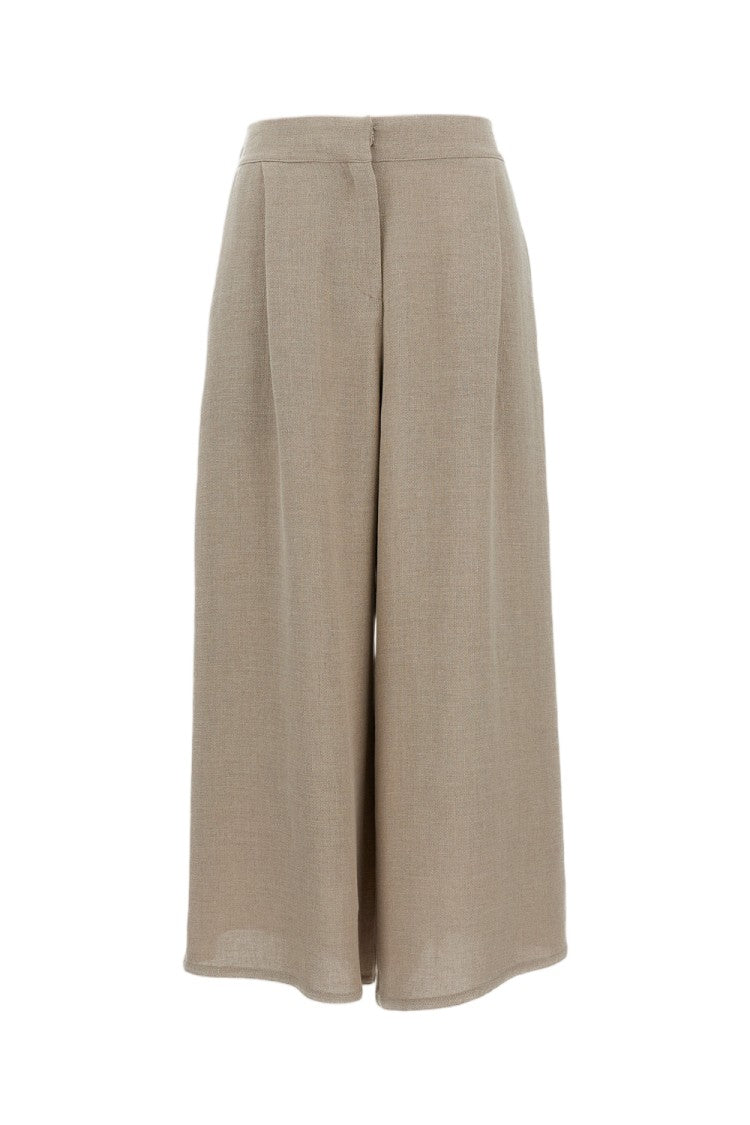 Dusan High-Waisted Wide-Leg Linen Trousers