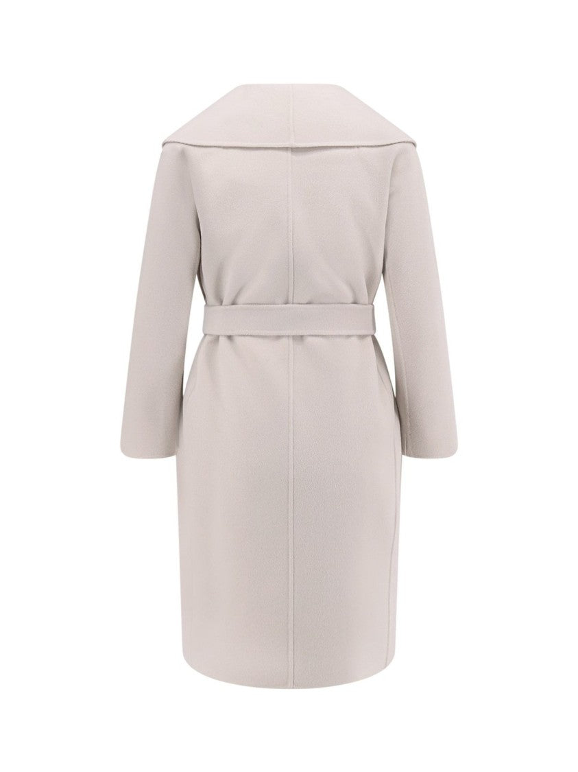 Max Mara Tailored Brown Long Coat With Structured Collar