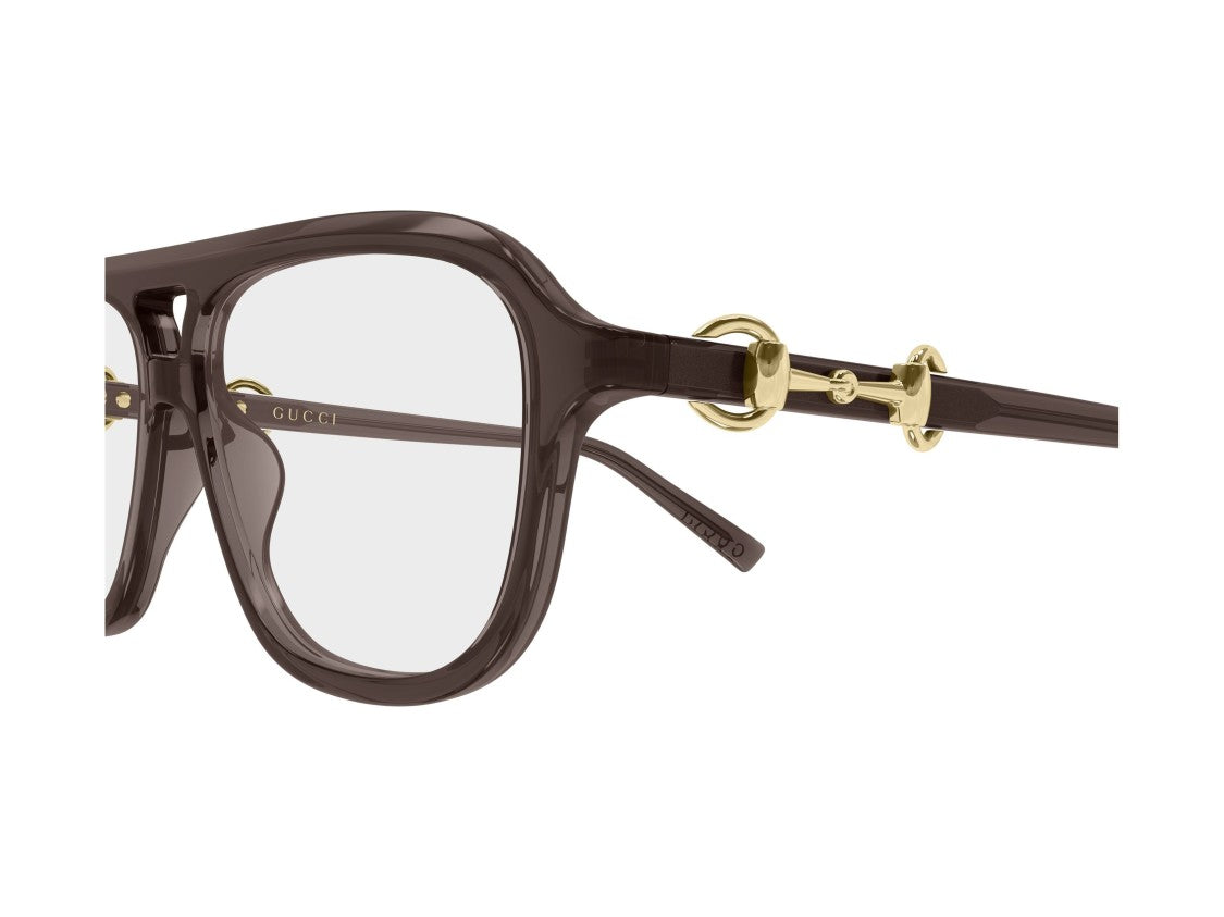 Gucci Gold Gg2216o Oversized Aviator Acetate Sunglasses
