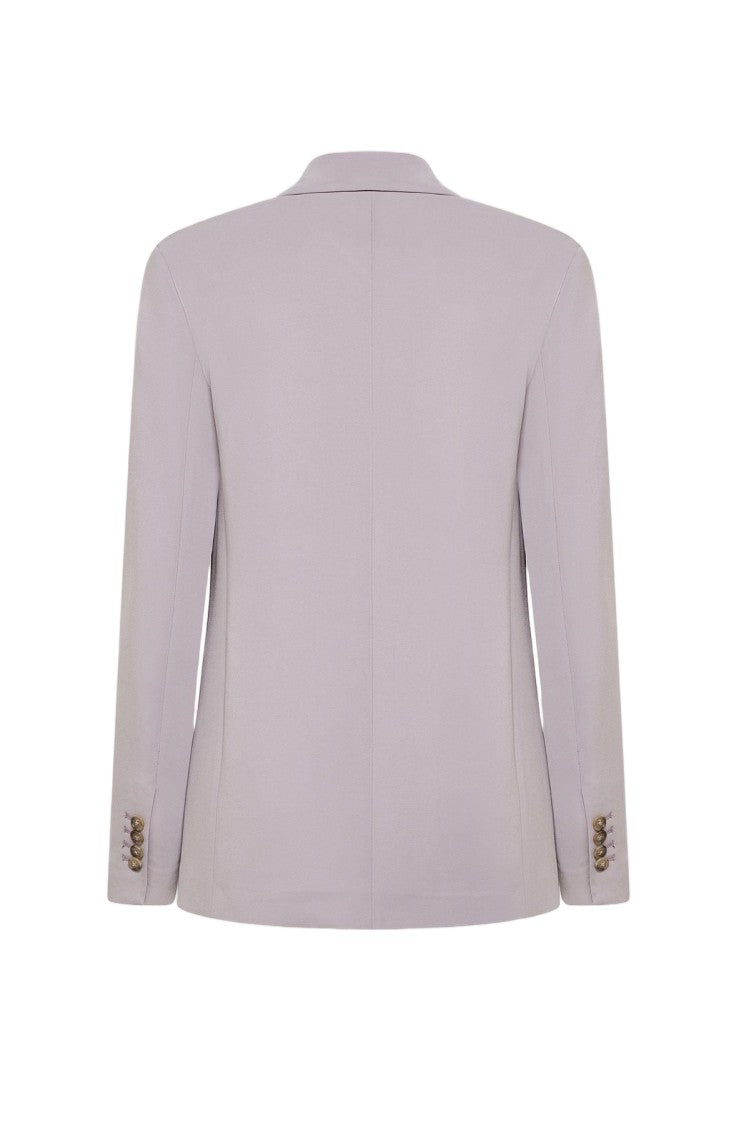 Seventy Single-Button Viscose Cadì Tailored Jacket