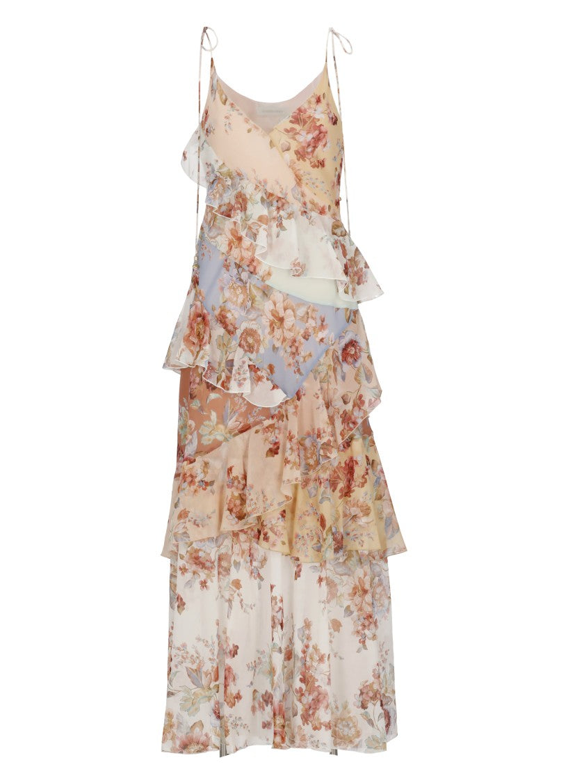 Zimmermann Multicolor Awaken Floral Printed Dress