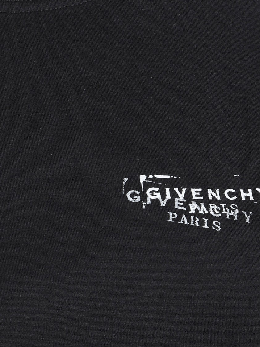 Givenchy Relaxed Fit Black Cotton Crewneck T-Shirt