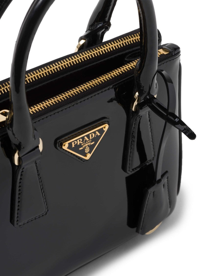 Prada Black Galleria Mini Patent Leather Bag