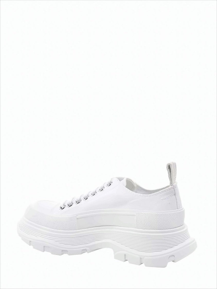 Alexander Mcqueen Low-Top Canvas Sneakers With Rubber Sole