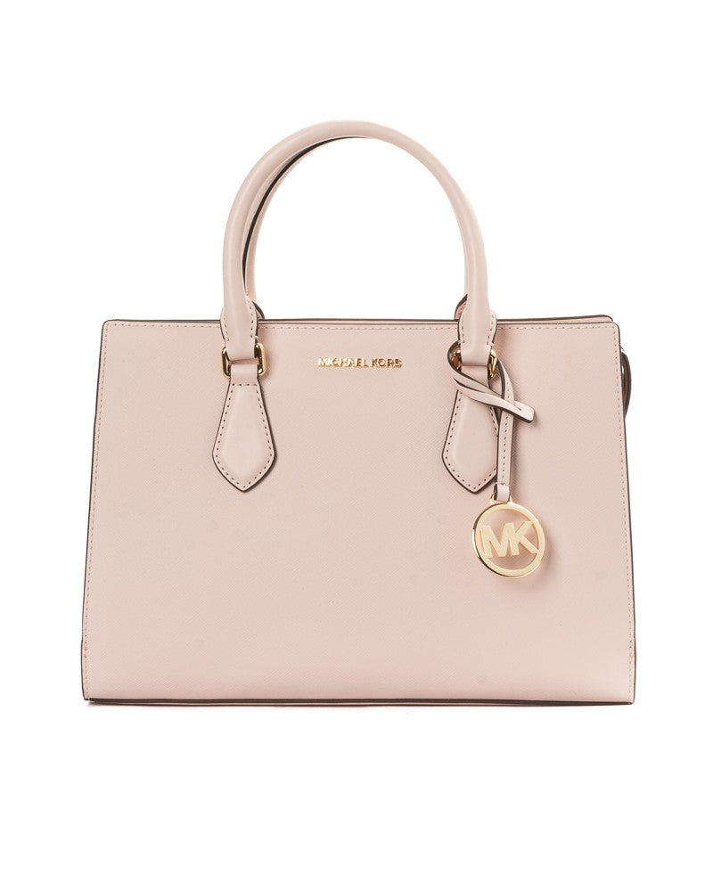 Michael Kors Medium Structured Saffiano Leather Tote With Gold Hardware