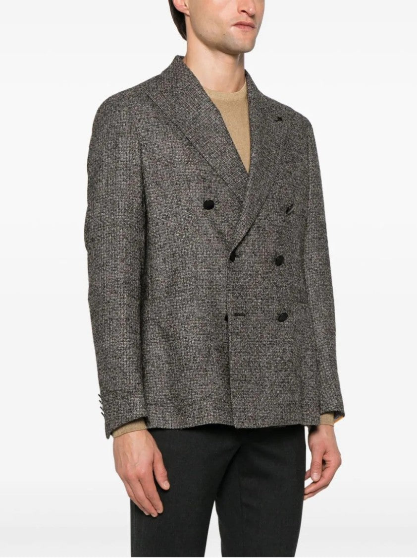 Tagliatore Double-Breasted Wool Blend Jacket