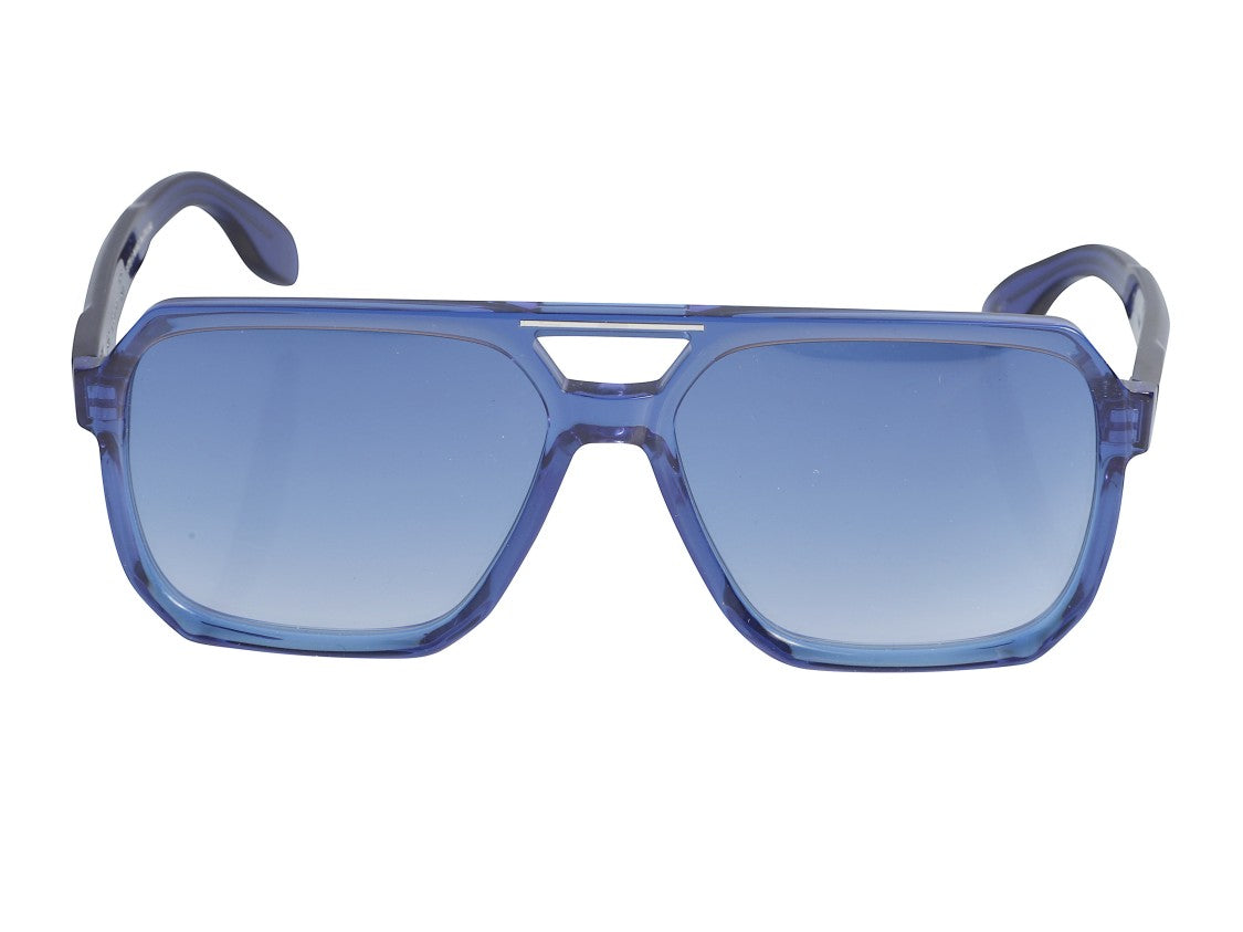 Kador Blue Big 1-58 Translucent Oversized Square Sunglasses