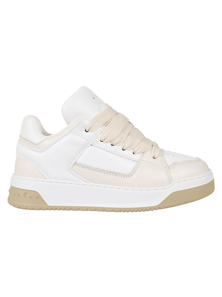 Hogan H667 Textured Leather Sneakers