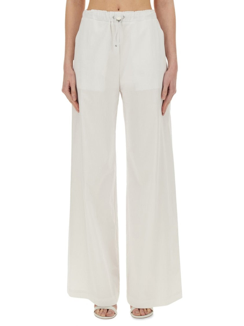 Moschino High-Waisted Drawstring Wide Leg Pants